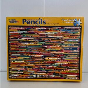 White Mountain Hundreds & Hundreds Of Pencils 1000 Piece jigsaw Puzzle🔴2/$25🔴